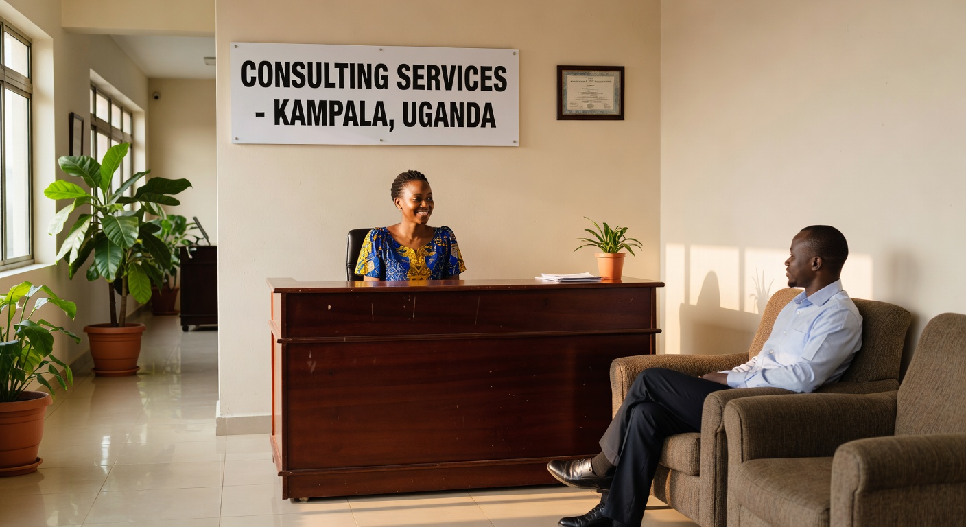 ProPath Consulting office reception in Kampala